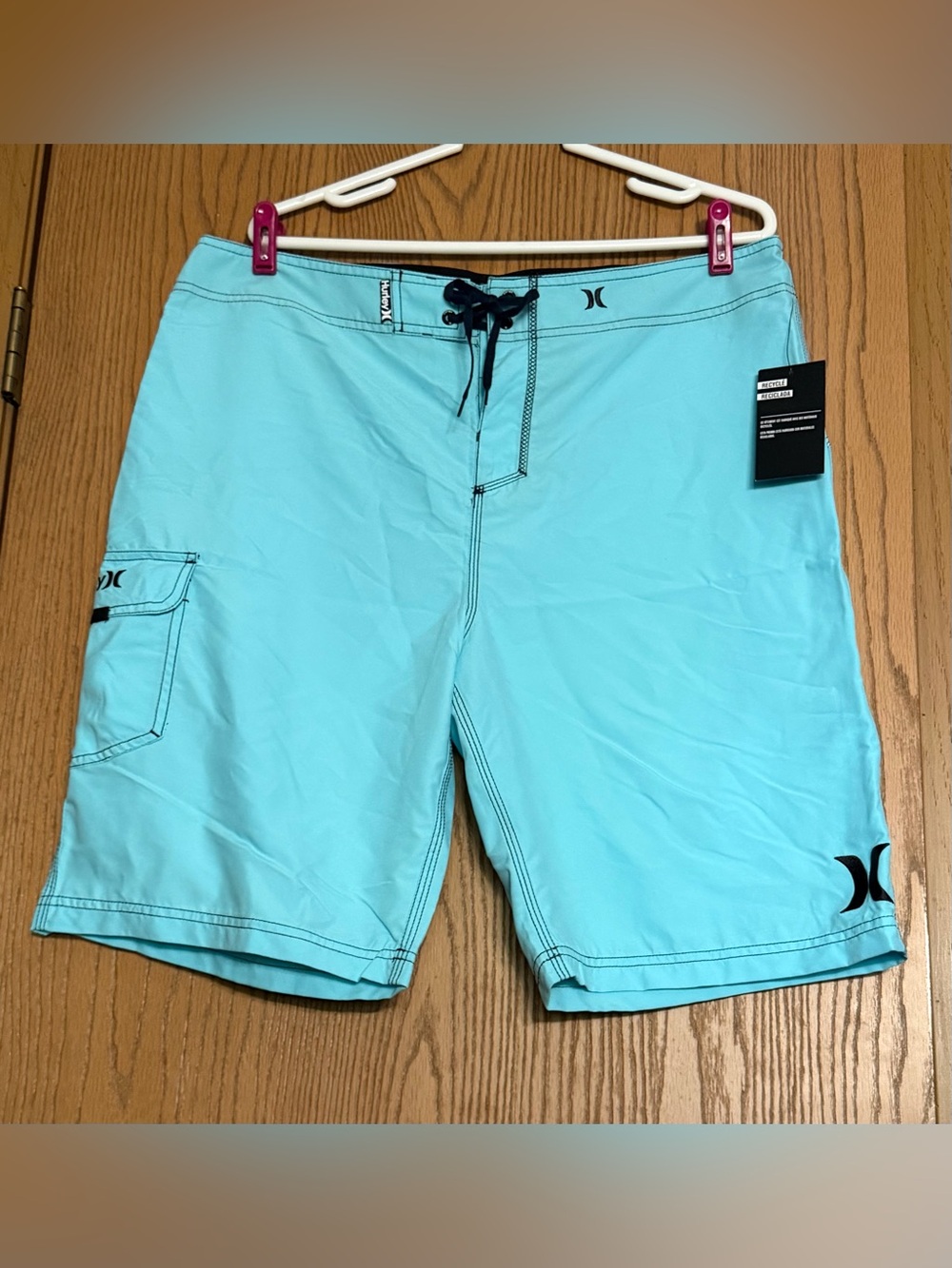NEW With Tags Hurley Men's One and Only Board Shorts Size 36 Leg Pocket 22"